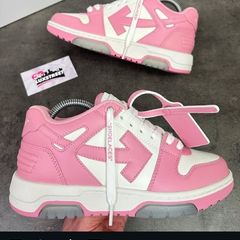 womens Barbie pink off white trainers