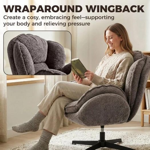 Wingback Velvet Armchair