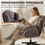 Wingback Velvet Armchair Image 4
