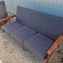 Guy Rodgers mid Century teak Manhattan lounge suite with reclining armchairs Image 3