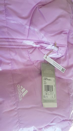Adidas Women's W BSC Padded J Jacket, 3 Stripes Midweight LILGOZ SX038, Bliss Lilac, Pink XL