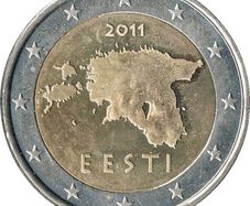 Rare EESTI 2 euro coin 2011