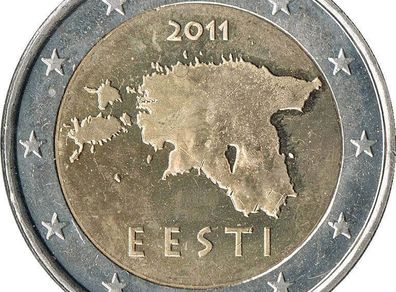 Rare EESTI 2 euro coin 2011