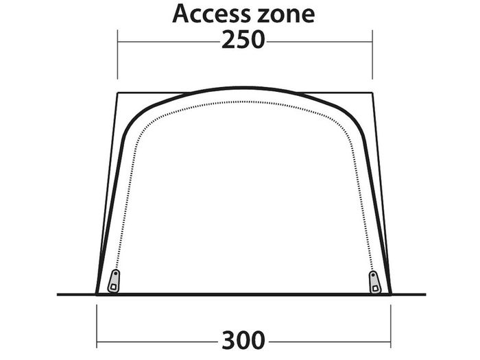 Outwell Waystone 240 Drive Away Van Awning New
