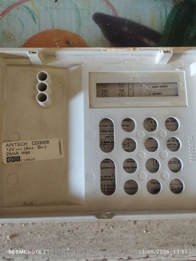Ariteck alarm system keypad