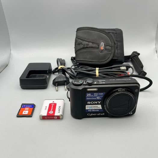 Sony DSC-H70 16.1MP Digital Camera Black - Full Kit