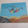 The Harvesting Framed Signed Stamped Certifate By Meloniski -il Metitore -serigrafia 1999 25 X 35 Cm. The Print Is 18.5 X 14 Cm. Image 2