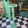 Vintage solid heavy wood painted Plantstand Image 2
