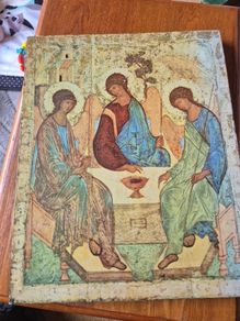 Vintage Holy Trinity Icon Glenstal Abbey