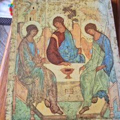 Vintage Holy Trinity Icon Glenstal Abbey