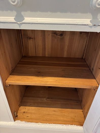 Solid Wood Antique Dresser/ Cabinet/ Bookshelves in Farrow and Ball
