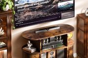 Mid Century Modern TV Stands for Bedroom, TV Entertainment Center with Storage for TVs, Media Console Cabinet with Sliding Doors for Bedroom, Living Room