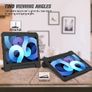 For Apple iPad Air 5 2022 5th Gen Kids Case Shockproof Cover With Stand Black Image 4