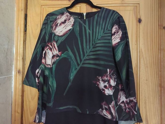 Ted Baker floral dress size 3 (free postage)