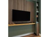 Acoustic Slat Wall Panel Walnut 240x60cm