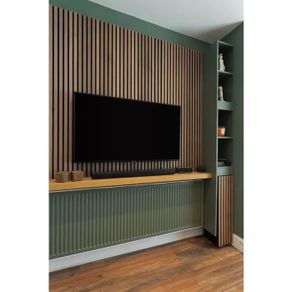 Acoustic Slat Wall Panel Walnut 240x60cm
