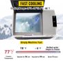 Car Refrigerator Portable Compressor Fridge Freezer W/ Wheel & Draw Bar 30L 40L 50L for Camping Picnic Boating Caravan Bar Image 3