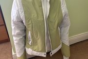 White and green jacket