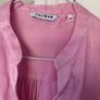 Baby pink long silk Caliban blouse (size 40) Image 2