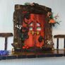 Rustic driftwood enchanted door shelf Image 7