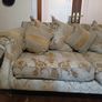 Gold & Beige Leaf Sofa Image 3