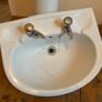 Pedestal basin with taps Image 2