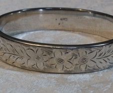 Vintage Solid Silver Bangle, 1965, Joseph Smith & Sons, 19.6g