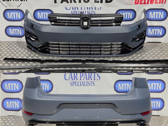 Front And Rear Bumper Body Kit For Vw Golf Mk 7 To Mk 7.5 R Line