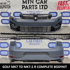 Front And Rear Bumper Body Kit For Vw Golf Mk 7 To Mk 7.5 R Line