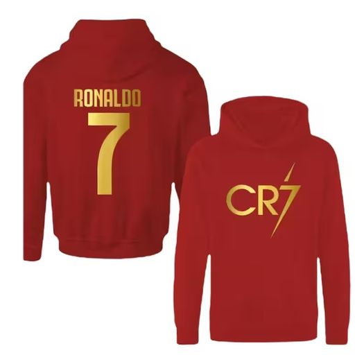 Ronaldo No 7 CR7 Inspired Soccer Hoodie/ T shirt Jumper footy merch Jumper Christiano Merch Ronaldo Tee Boys Girls Gift Top