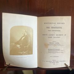 Rare First Edition Historical Record of Prince Albert's Regiment of Light Infantry