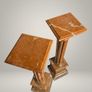 Pair of Neoclassical Style Veined Marble Columns Image 2