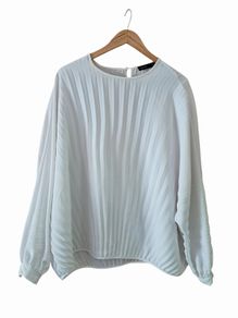 Autograph pleated batwing top