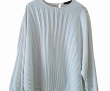 Autograph pleated batwing top