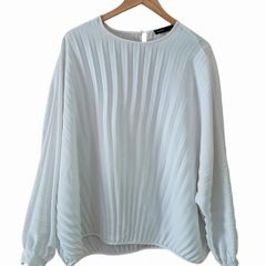 Autograph pleated batwing top