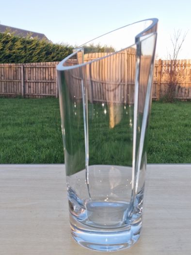 Bohemia art glass vase