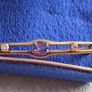 Vintage 9ct gold amethyst brooch Image 5