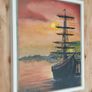 Mixed Media, Painting On Canvas -Tall ship at Cobh Image 2
