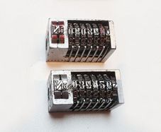 Vintage Letterpress number machines