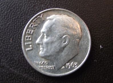 1963 United States. Silver Roosevelt Dime Nice Condition