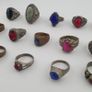 Antique Mix Rings Treasure 15 Assorted Brass Designs Image 4