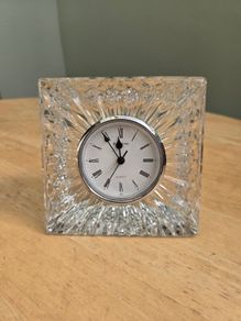 Vintage Waterford Crystal Large Mantle Clock