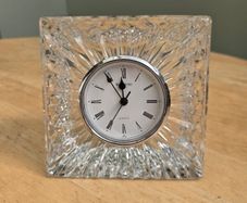 Vintage Waterford Crystal Large Mantle Clock