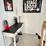 Elegant Solid Wood Console Table with Mirror Concealing a Storage Area 107cm x 40cm Image 2