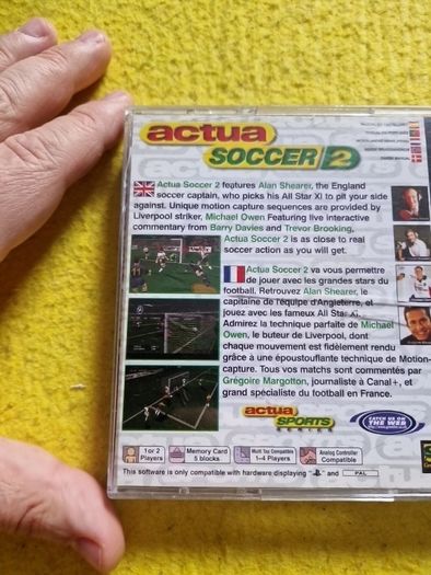Actua Soccer 2 PlayStation1 Ps1 PlayStation2 Ps2 games Original