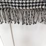 T.M. Lewin Black/Cream 100% Fine Merino Wool Scarf Houndstooth Image 5