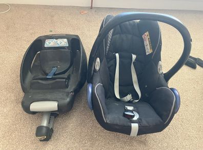 car seat and iso fix base