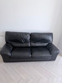 Leather couch + delivery
