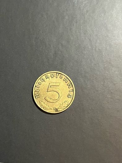 5 Reichspfennig WWII Coin, E Mint Mark