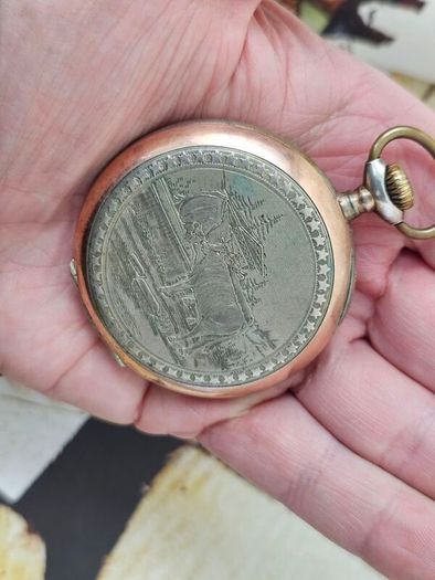Antique Silver WW1 era Swiss Made Military Pocket Watch Orion 1910s